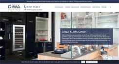 Desktop Screenshot of diwa-klima.de